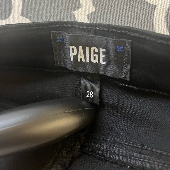 PAIGE Ultra Skinny Verdugo jeans Black Shadow Mid-Rise Size 28 - Picture 6 of 9
